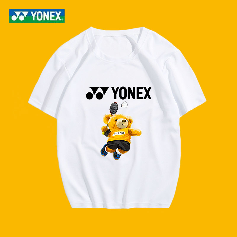 Áo Thun Cầu Lông Yonex Tay Ngắn Nhanh Khô Họa Tiết Gấu Kumamoto Thời Trang Cho Nam Và Nữ 2023