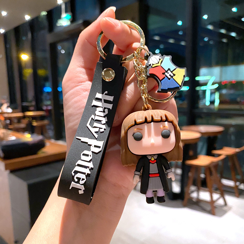 Móc Khóa Xe Hơi Hình Búp Bê Ron Hermione Voldemort Gollum Dễ Thương
