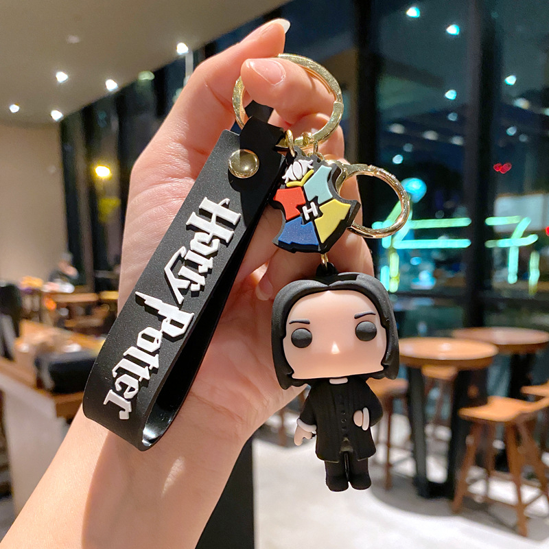 Móc Khóa Xe Hơi Hình Búp Bê Ron Hermione Voldemort Gollum Dễ Thương