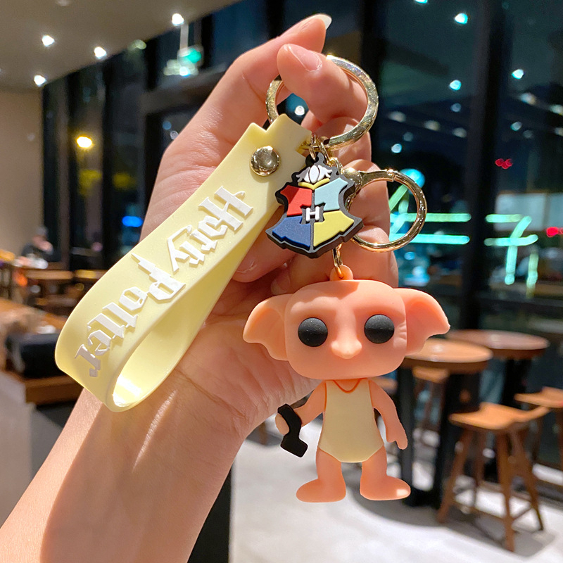Móc Khóa Xe Hơi Hình Búp Bê Ron Hermione Voldemort Gollum Dễ Thương