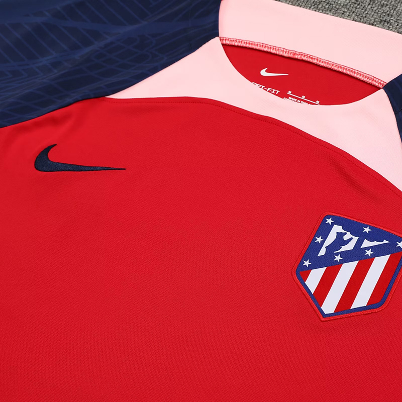 Bộ Đồ Đá Banh Tay Ngắn Màu Đỏ Size S-2XL 2023-24 Atletico Madrid