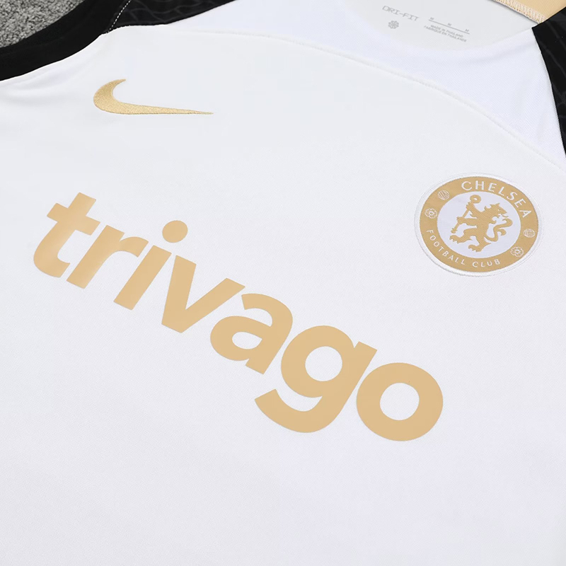 Bộ Quần Áo Bóng Đá Màu Trắng Size S-2XL 2023-24