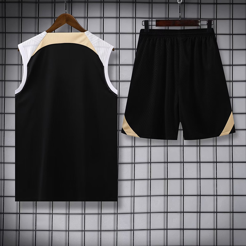 Bộ Quần Áo Bóng Đá Màu Đen Size S-2XL 2023-24