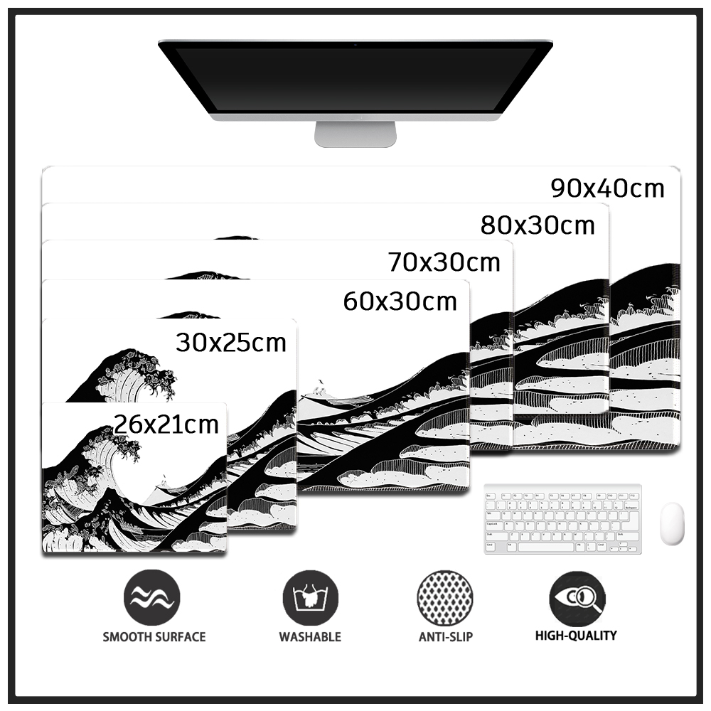 Tấm Lót Chuột Và Bàn Phím Cỡ Lớn Bằng Cao Su Tự Nhiên Dày Dặn Hình One Piece 02