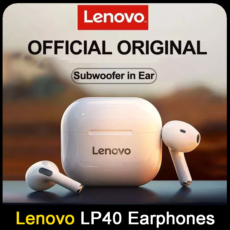 Tai Nghe Không Dây Bluetooth 5.0 Giảm Tiếng Ồn 230mAH Lenovo LP40 TWS
