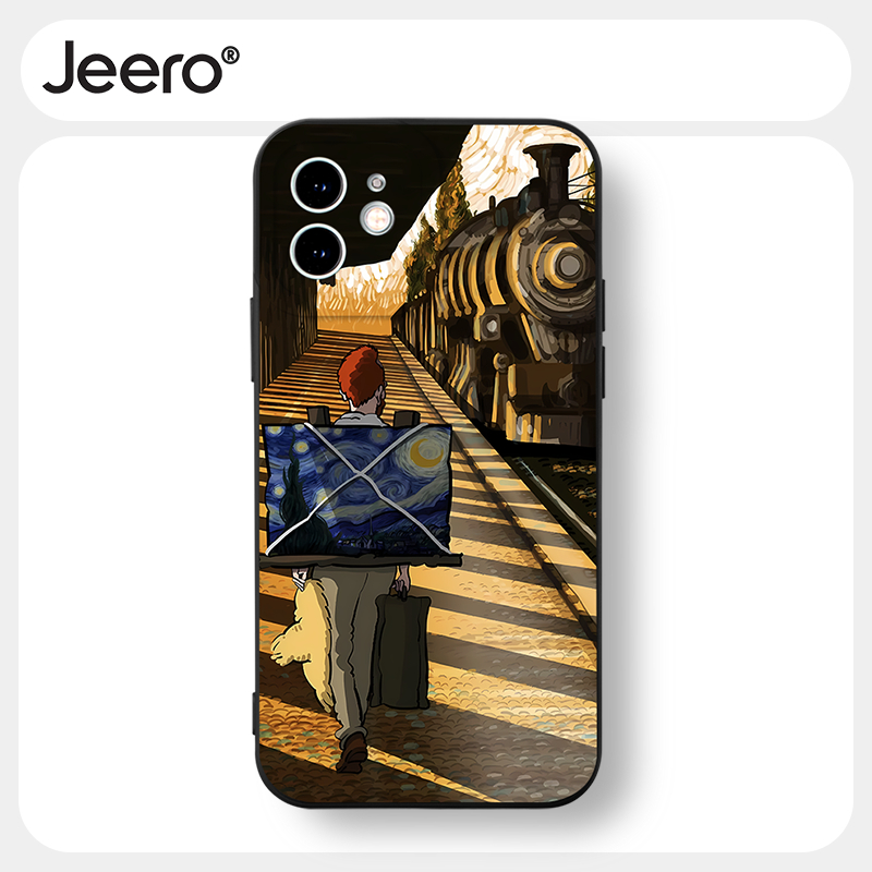 Ốp lưng JEERO mềm chống bẩn dễ thương đẹp ngầu nam Cho iPhone 15 14 13 12 11 Pro Max SE 2020 X XR XS 8 7 ip 6S 6 Plus HFF2916