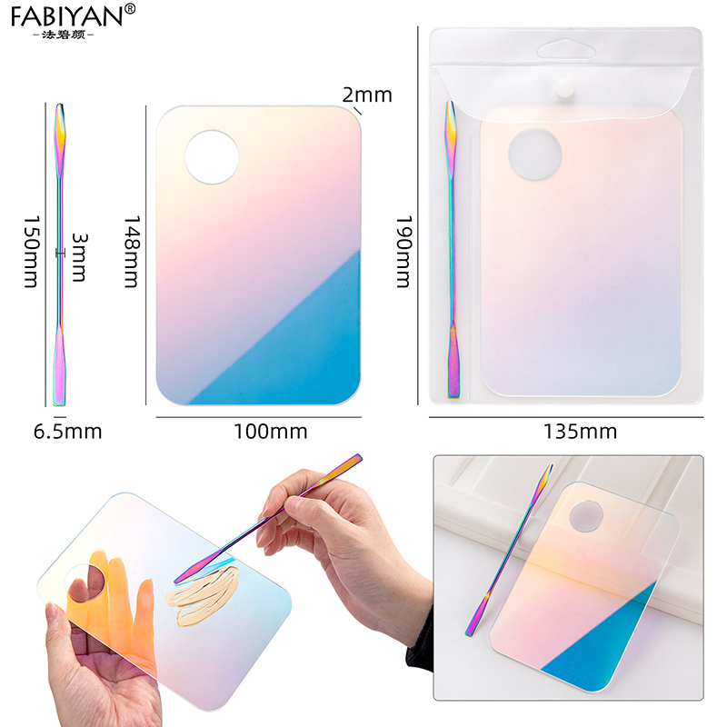 Bảng Acrylic Trộn Màu Trang Điểm / Tán Kem Nền Đa Năng FABIYAN