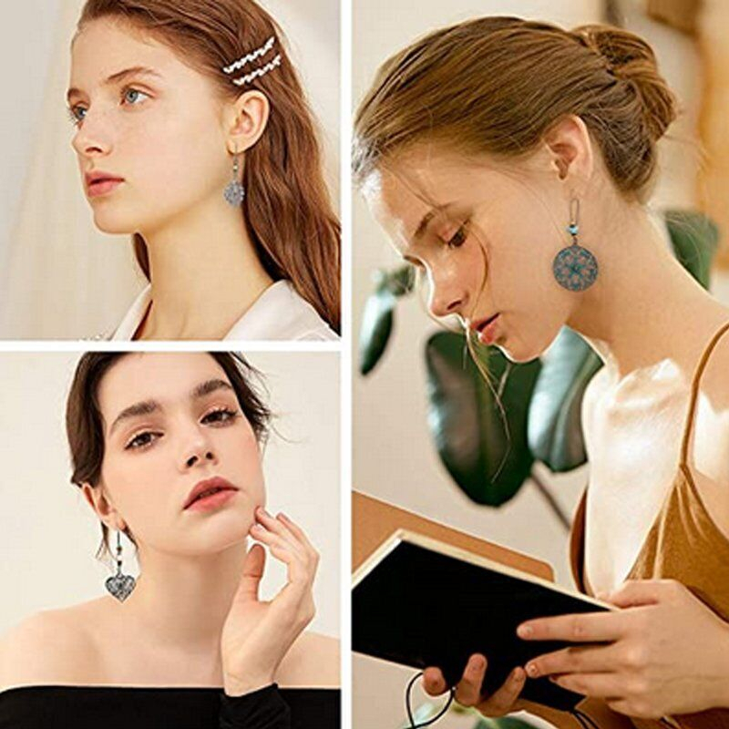 Bông Tai 3 Tầng Phối Tua Rua Phong Cách Bohemian Dễ Thương Chất Lượng Cao