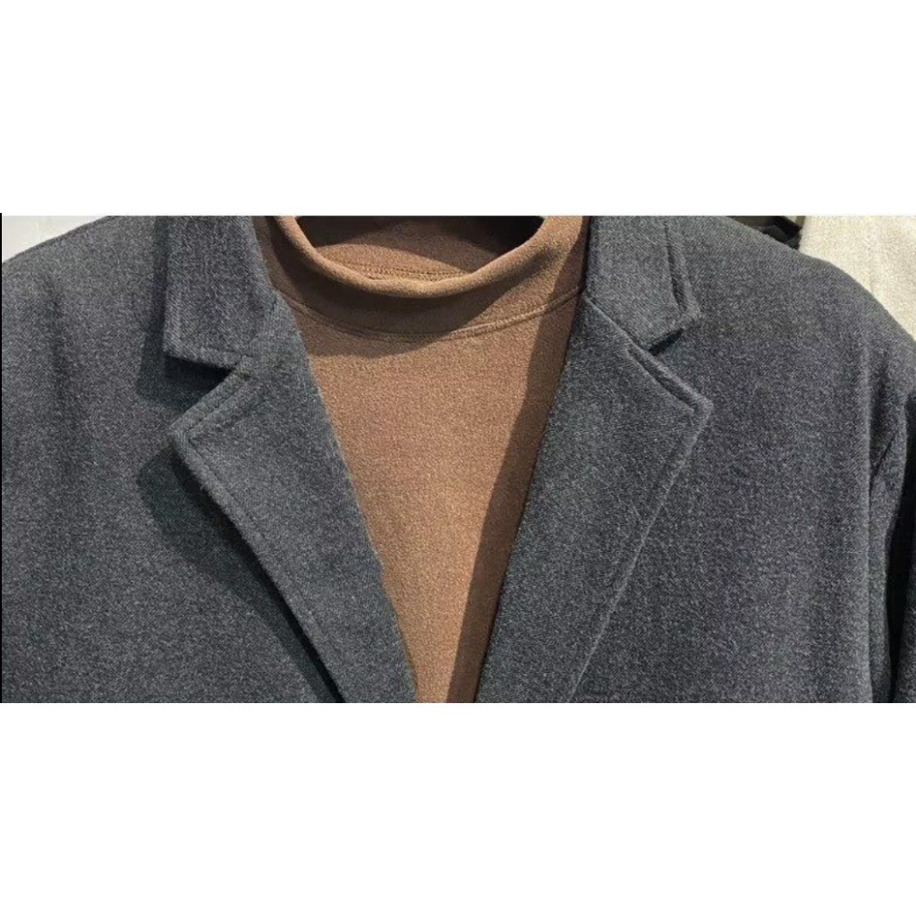 Áo Khoác Vest Len Dày Cao Cấp Cài Một Hàng Nút Cài Thời Trang Hàn Quốc Cho Nam