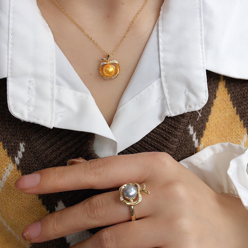 Bộ Trang Sức Ngọc Trai Tự Nhiên Thời Trang Dành Cho Nữ