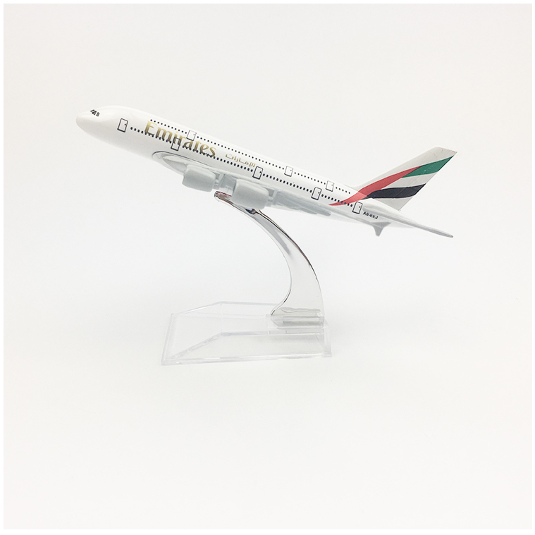 Yalinda Emirates Airlines A380 Mẫu Máy Bay 16cm Đúc Kim Loại Máy Bay Mô Hình Máy Bay Đồ Chơi Trẻ Em