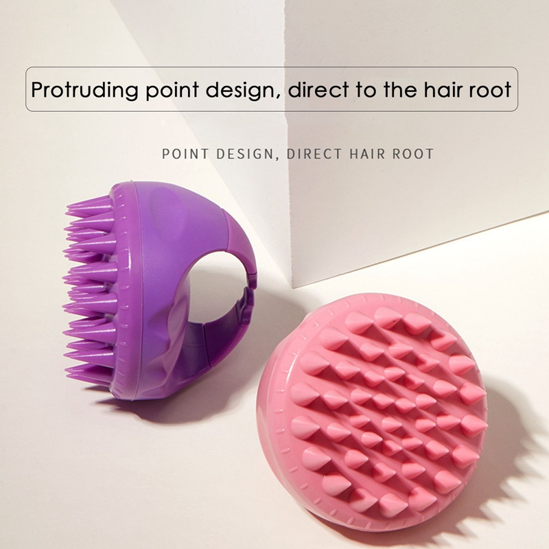 Bàn Chải Tắm Gội Đầu Mát Xa Bằng silicone Chất Lượng Cao