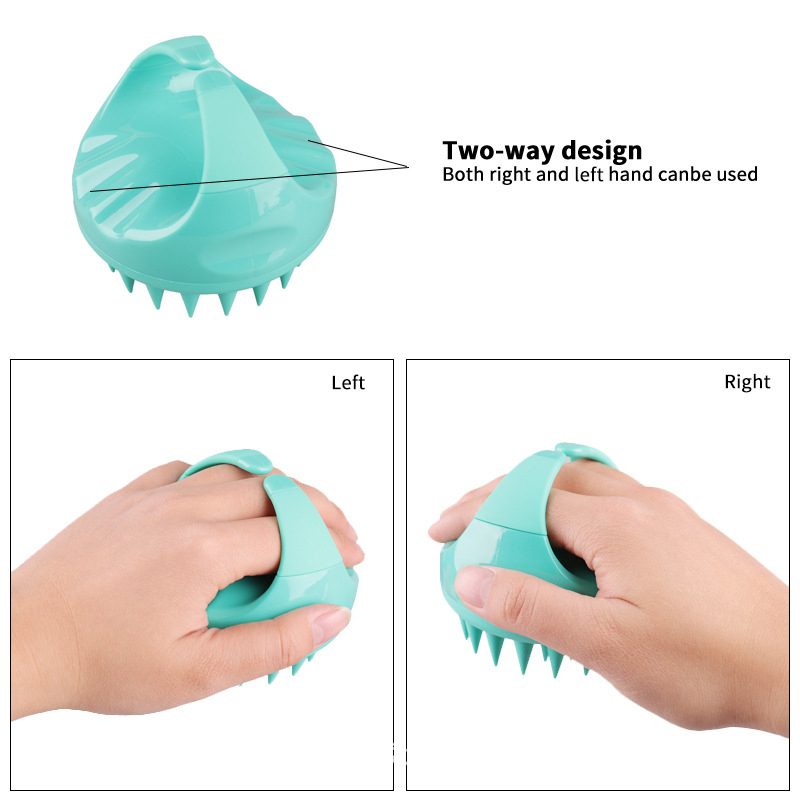 Bàn Chải Tắm Gội Đầu Mát Xa Bằng silicone Chất Lượng Cao