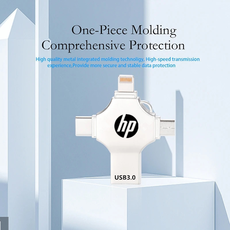 Usb 4 Trong 1 OTG USB Flash Drive 2TB 16GB 32GB 64GB Type-C 128GB 256GB Cho Điện Thoại Android PC 512G