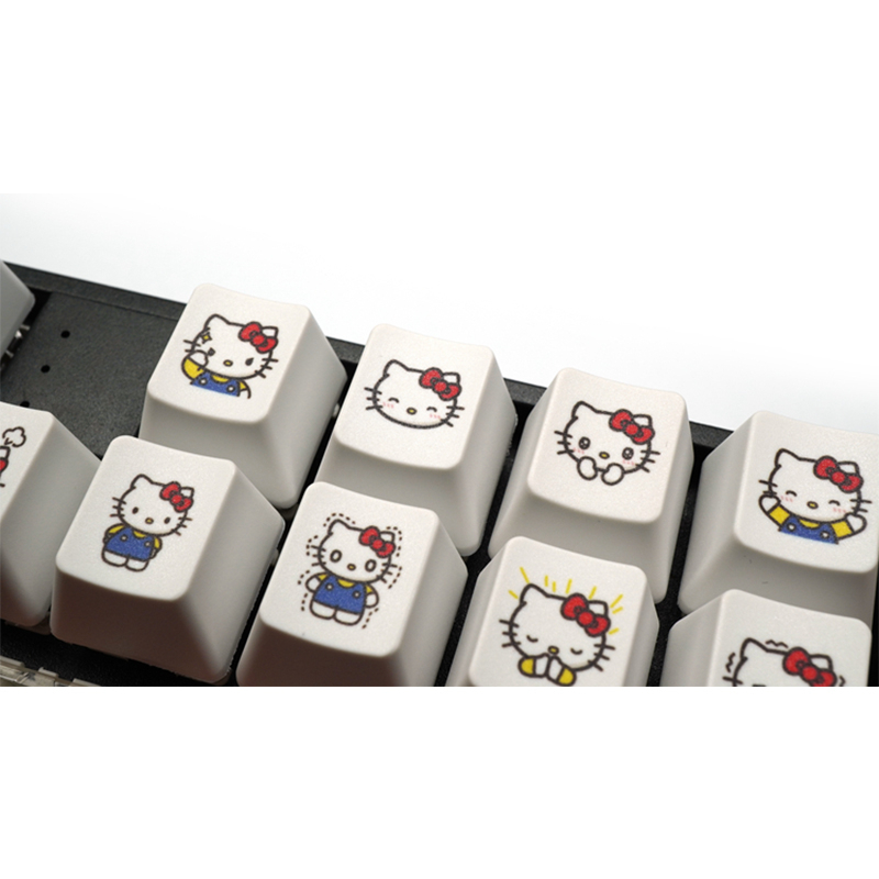 SANRIO Set 4 Nút Bàn Phím Cơ OEM R4 Hình Hello Kitty Dễ Thương