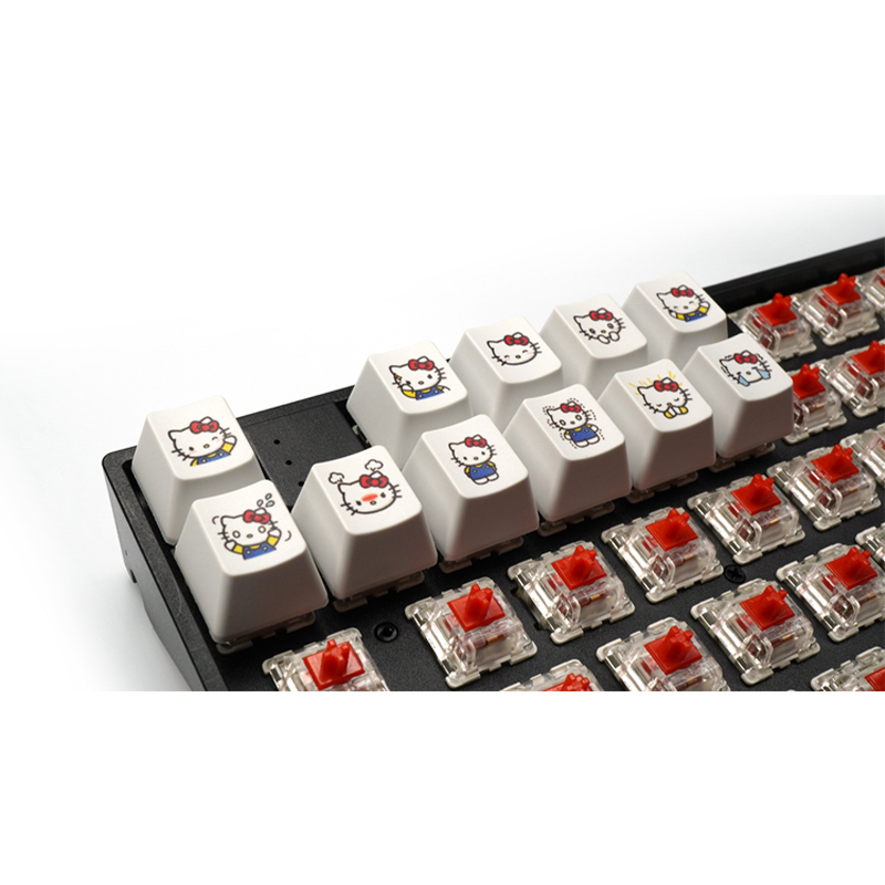 SANRIO Set 4 Nút Bàn Phím Cơ OEM R4 Hình Hello Kitty Dễ Thương
