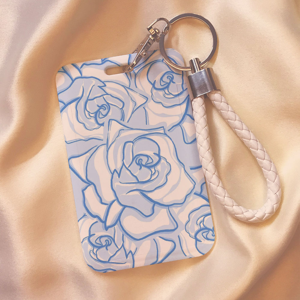 Vỏ Bọc Thẻ ID / Thẻ Ngân Hàng Họa Tiết Hoa Hồng Dễ Thương