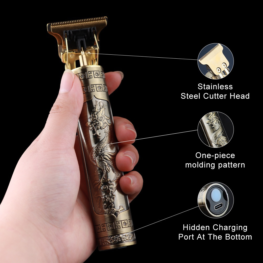 Bộ Tông Đơ Cắt Tóc T9 Dạng Nhấn Tiện Dụng Cho Gia Đình
