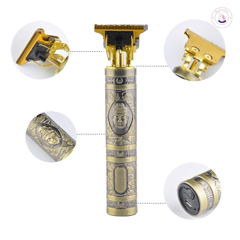 Bộ Tông Đơ Cắt Tóc T9 Dạng Nhấn Tiện Dụng Cho Gia Đình