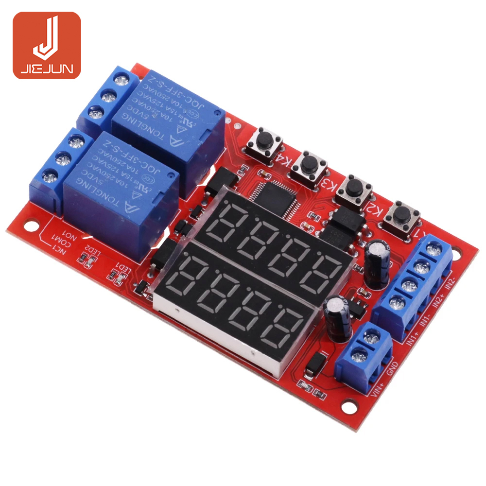 Mô Đun Rơ Le Hẹn Giờ DC 5V 12V 24V 10A 32 52 Chế Độ