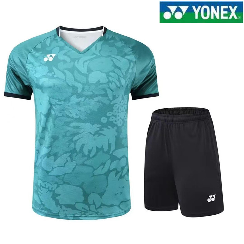Áo Thun Jersey Tay Ngắn Thoáng Khí Nhanh Khô Phù Hợp Cho Tập Luyện Đánh Cầu Lông YONEX Tennis Cho Nam Và Nữ