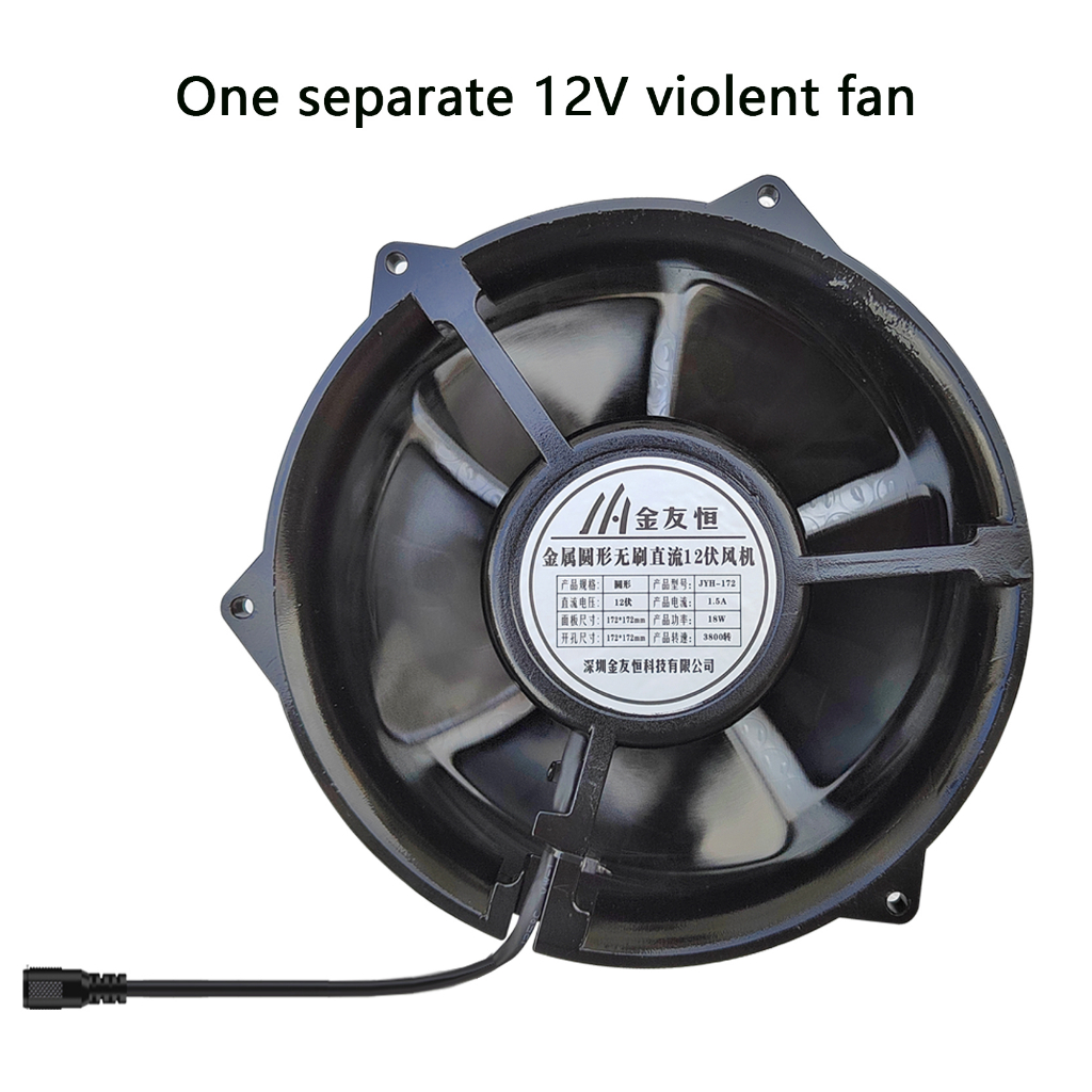 Quạt Thông Gió Bằng polycrystalline 17W 12V Sử Dụng Năng Lượng Mặt Trời Cho Lều Cắm Trại