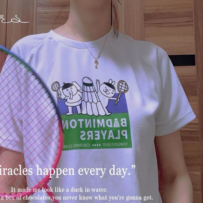 Áo Thun Thể Thao Cầu Lông Yonex Tay Ngắn Chất Liệu Nhanh Khô Dành Cho Cặp Đôi