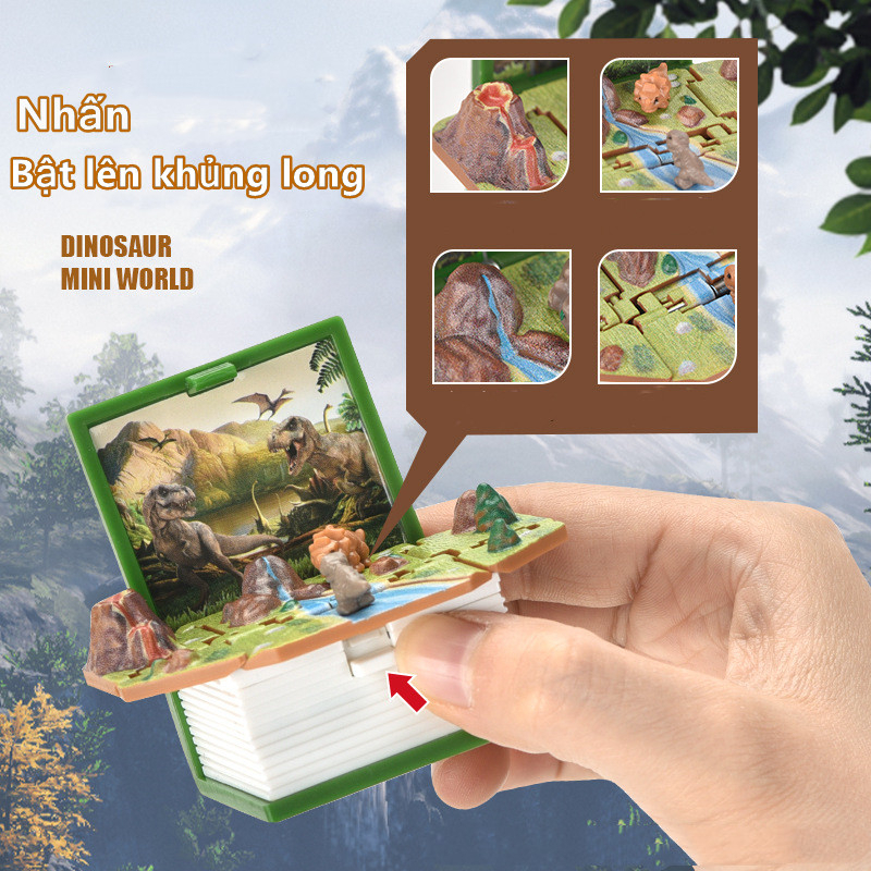3d Sách Khủng Long Có Móc Khóa Xinh Xắn