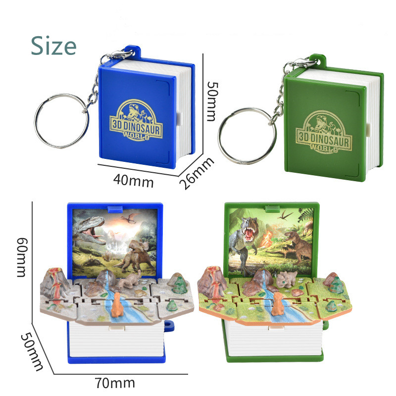 3d Sách Khủng Long Có Móc Khóa Xinh Xắn