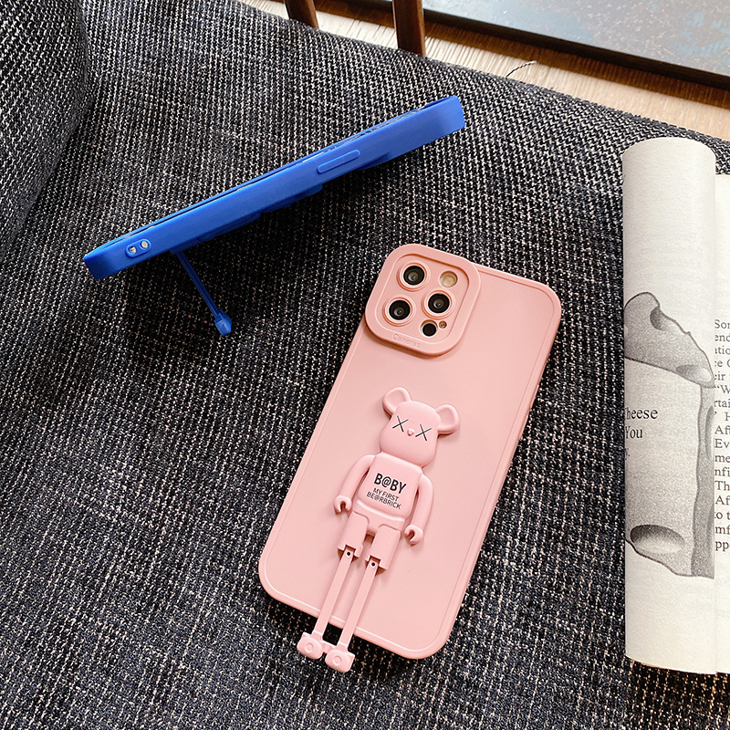 Ốp Điện Thoại Silicon Mềm Có Giá Đỡ Hình Gấu Dễ Thương Cho Xiaomi Redmi Note 12 4G 11 Pro Plus 11E 11S 5G