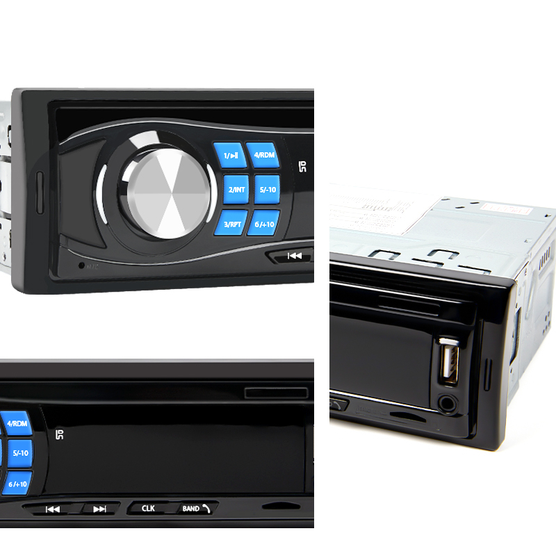 Radio Bluetooth MP3 1 Din Hỗ Trợ Usb / Aux / Thẻ TF Cho Xe Hơi