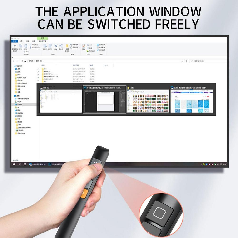 Bút Trình Chiếu Laser Điều Khiển Từ Xa Không Dây Cho Laptop Powerpoint PPT Advancer