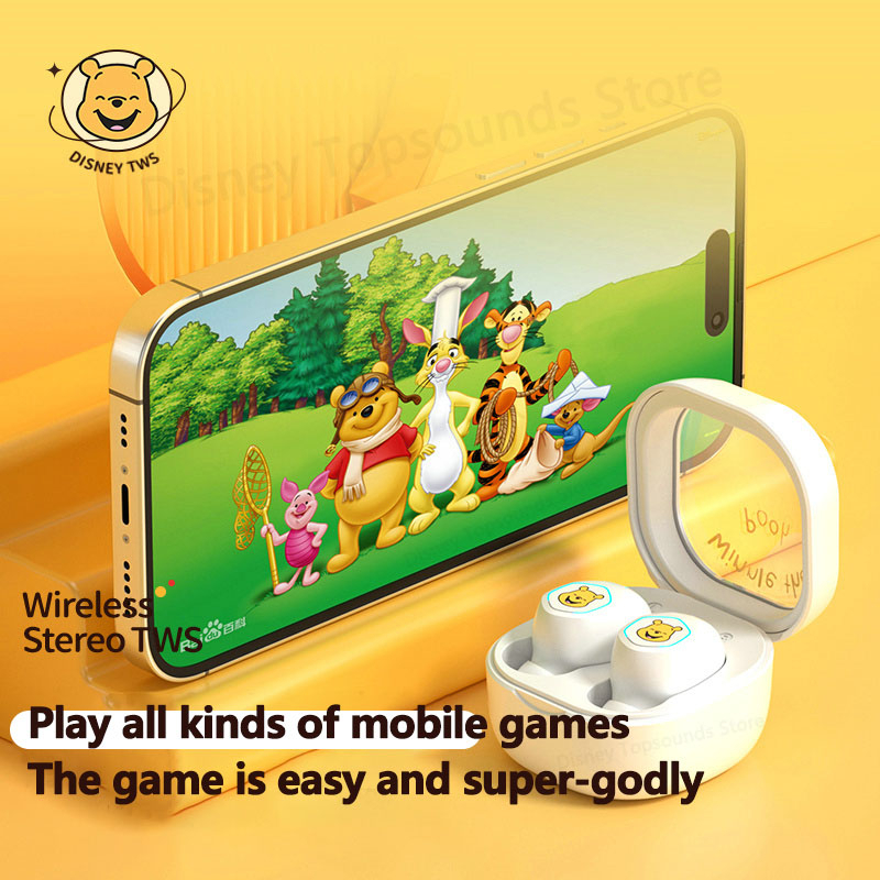 Tai Nghe Nhét Tai Bluetooth 5.2TWS Âm Thanh Sống Động Chống Nước Phong Cách Disney