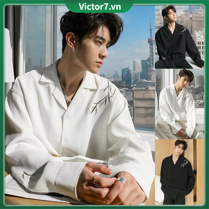Áo Sơ Mi Dài Tay Phong Cách Hàn Quốc Thời Trang Cho Nam Áo phù hợp áo sơ mi nam dài tay áo sơ mi trắng nam dài tay áo sơ mi form rộng sơ mi nam hàn quốc áo sơ mi lụa nam dài tay áo sơ mi nam dài tay cao cấp