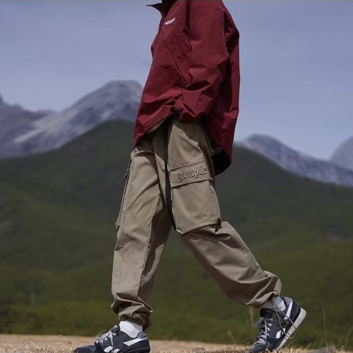 【3Colors】qua ̂̀ n jogger nam  from rộng mùa hè fashion cotton simple   unisex trang chủ phong cách đường phố túi lớn thắt lưng trang chủ cảm giác thiết kế cặp đôi cùng kiểu