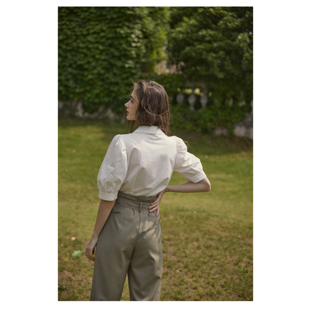 Áo Sơ Mi Tay Phồng Thời Trang Mùa Hè Pháp Cổ Điển 62180