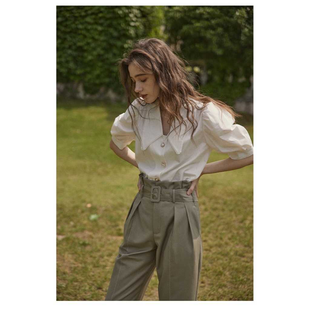 Áo Sơ Mi Tay Phồng Thời Trang Mùa Hè Pháp Cổ Điển 62180