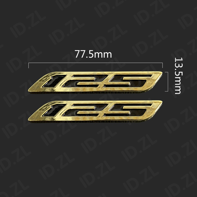 Set 2 Miếng Dán 3D Trang Trí Xe Mô Tô Honda Vario 150 125 125i 150i