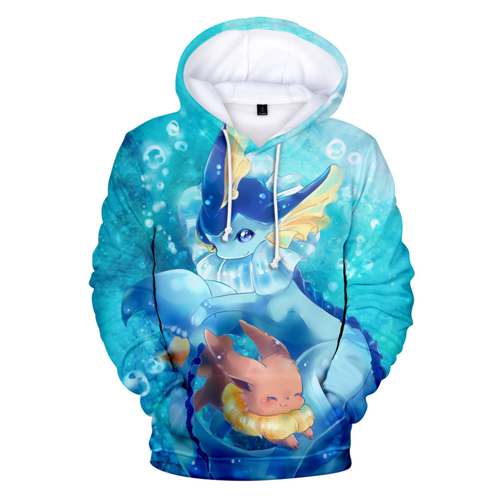 Áo Khoác Hoodie In Hình Hoạt Hình Pokemon Cho Bé