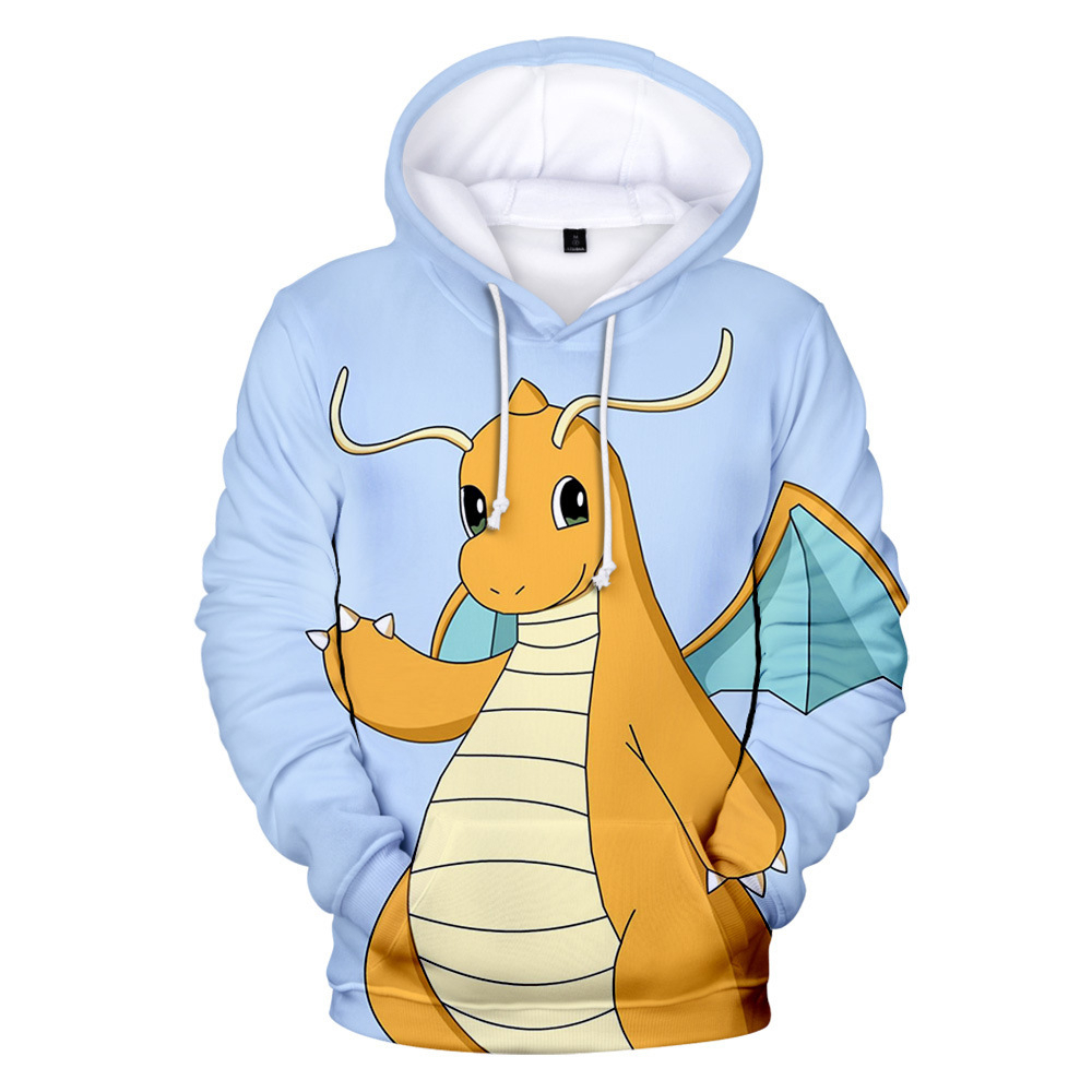 Áo Khoác Hoodie In Hình Hoạt Hình Pokemon Cho Bé