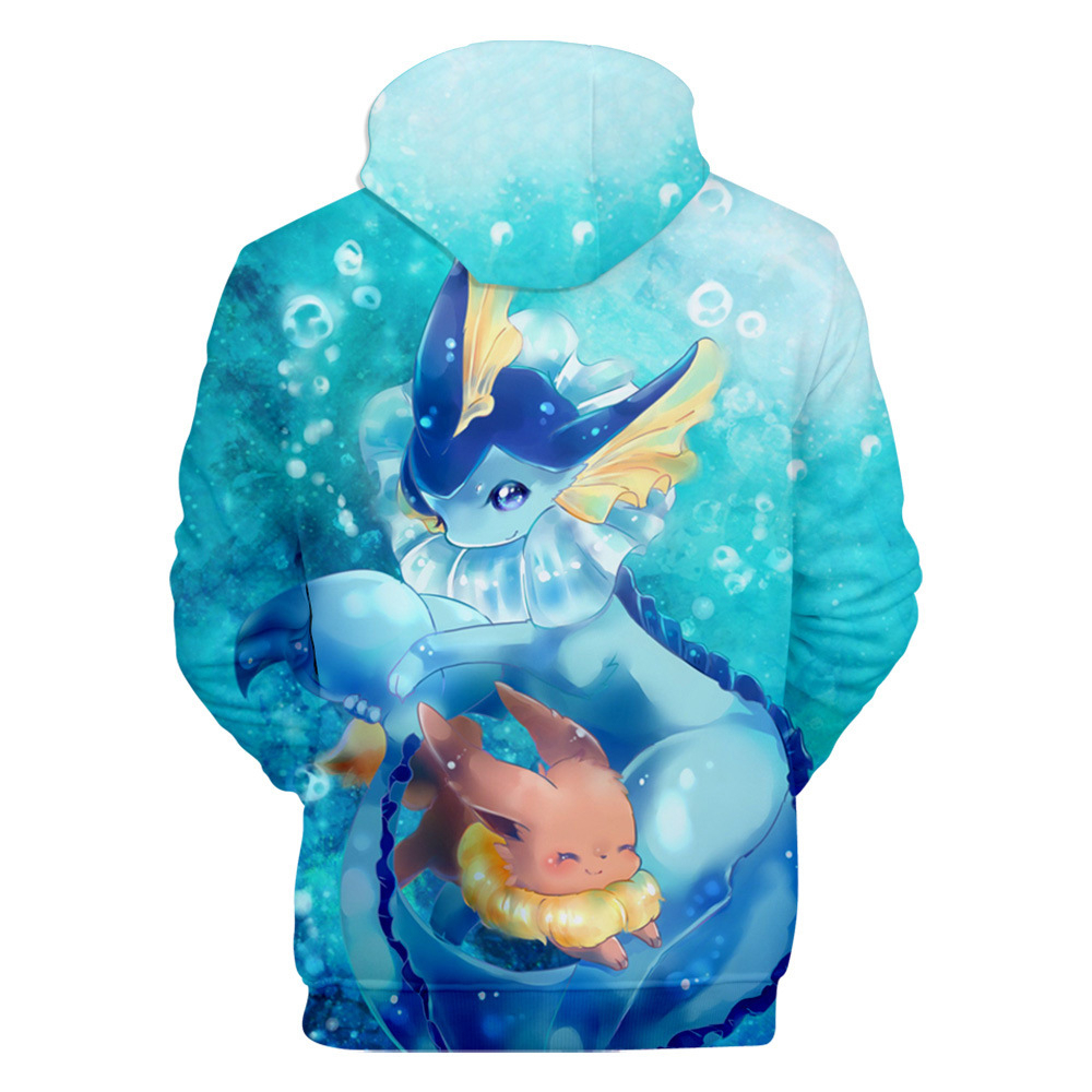 Áo Khoác Hoodie In Hình Hoạt Hình Pokemon Cho Bé