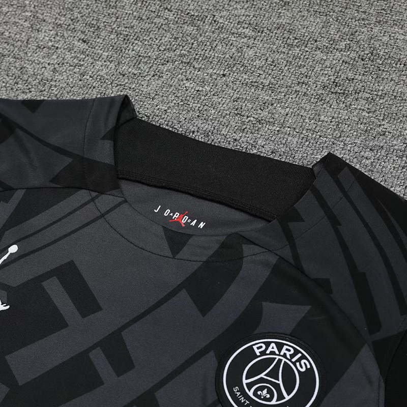 Bộ Quần Áo Bóng Đá Màu Đen Size S-2XL 2023-24 Paris