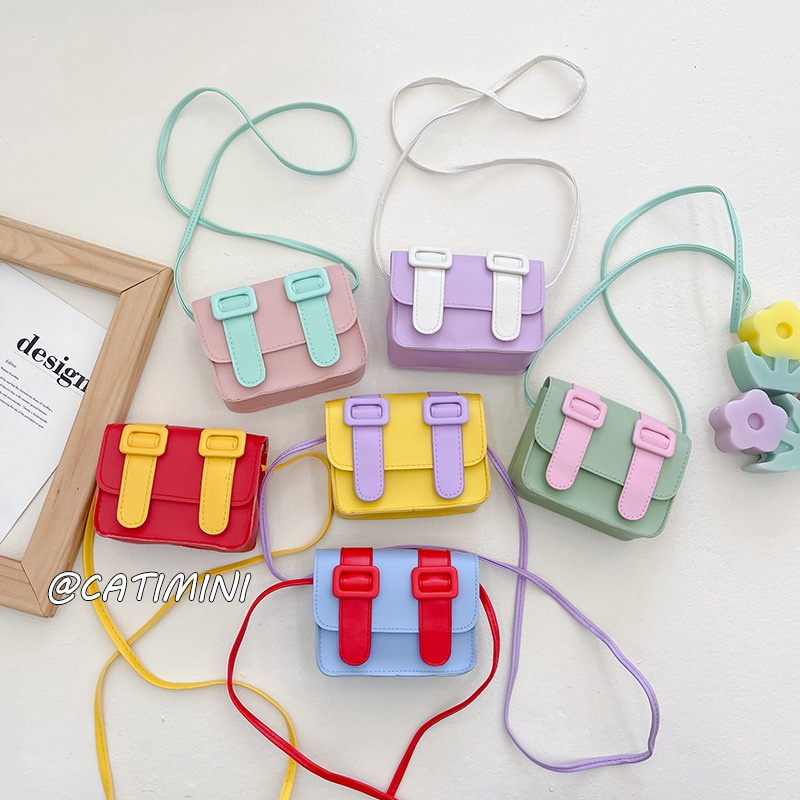 CATIMINI Túi Đeo Chéo Công Chúa Nhỏ Đa Năng Thời Trang Hàn Quốc Cho Bé Gái