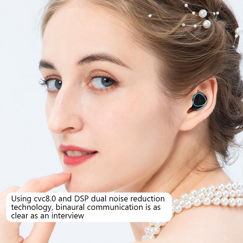 Tai Nghe Không Dây M10 TWS 5.1 Bluetooth 9D Âm Thanh HiFi Có Đèn LED Và Mic