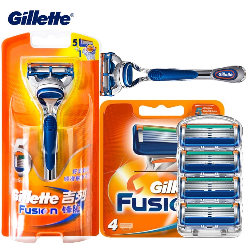 GILLETTE Lưỡi Dao Cạo Râu 5 Lưỡi Thay Thế Cho Dao Cạo Râu