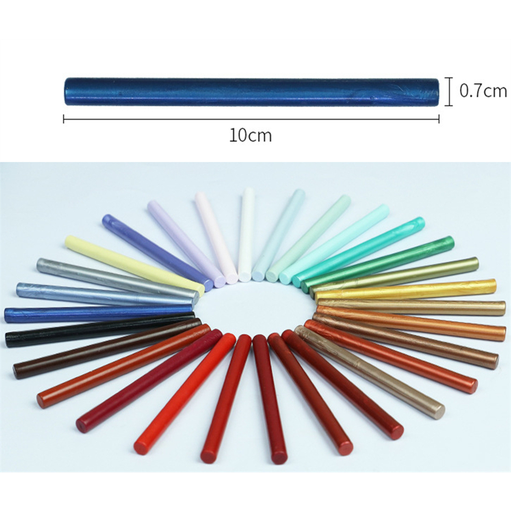 5pcs 10cm chiều dài 7mm đường kính niêm phong sáp que hạt cho keo súng nóng chảy quá trình phong bì đám cưới sáp niêm phong làm cho công cụ