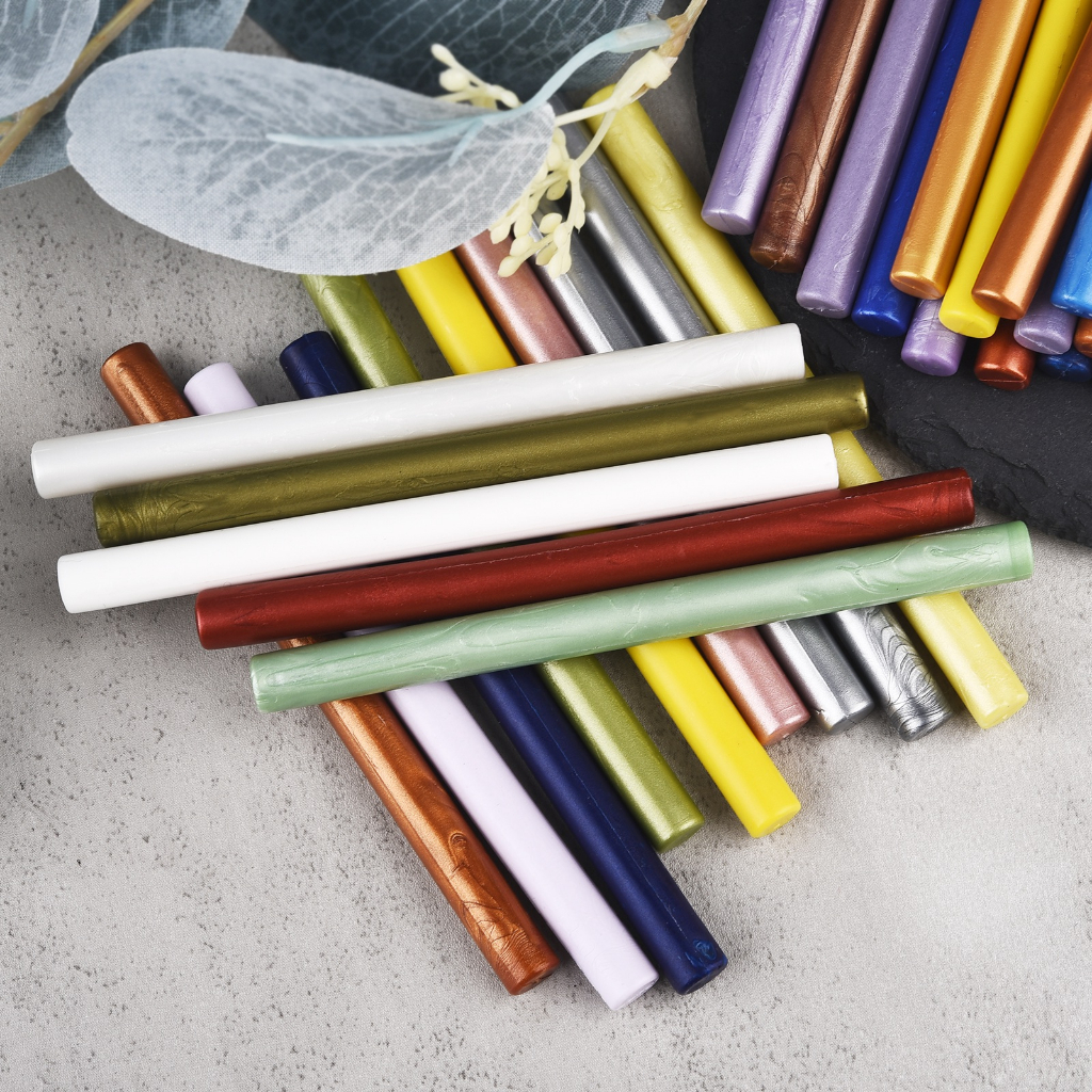 5pcs 10cm chiều dài 7mm đường kính niêm phong sáp que hạt cho keo súng nóng chảy quá trình phong bì đám cưới sáp niêm phong làm cho công cụ
