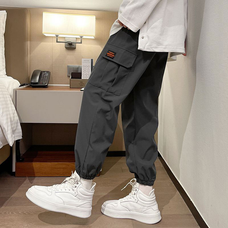 Quần Dài Thể Thao Dáng Rộng Phong Cách Thời Trang Hàn Quốc Cho Nam Giới
