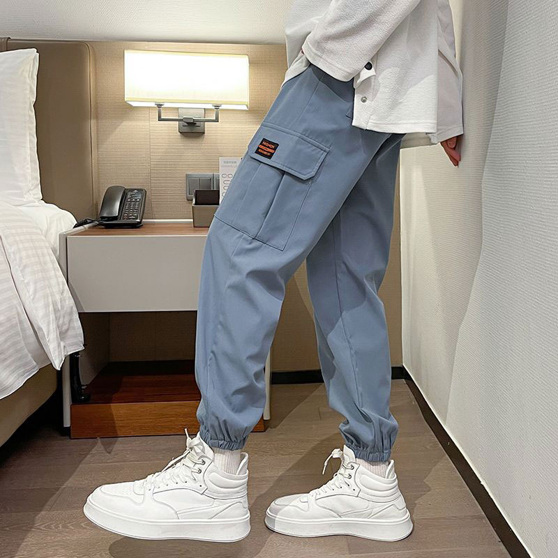 Quần Dài Thể Thao Dáng Rộng Phong Cách Thời Trang Hàn Quốc Cho Nam Giới