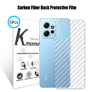 5 Miếng dán mặt lưng cacbon cho Xiaomi Redmi Chống Bám Vân Tay bảo vệ Note 13 Pro 5G 12 4G + 12s 11 11s 10 10s 9 9s 8 7 Plus